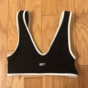 Set Active Dip Bra Contrast